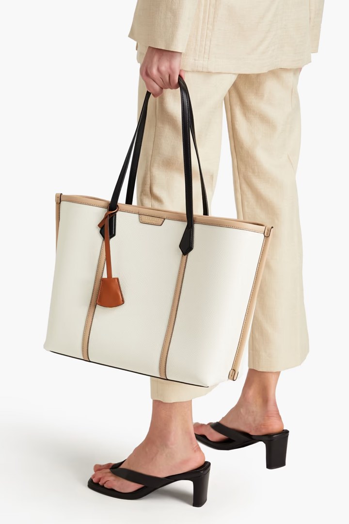 Tory Burch Perry Color-Block Triple-Compartment Tote, Luxury, Bags