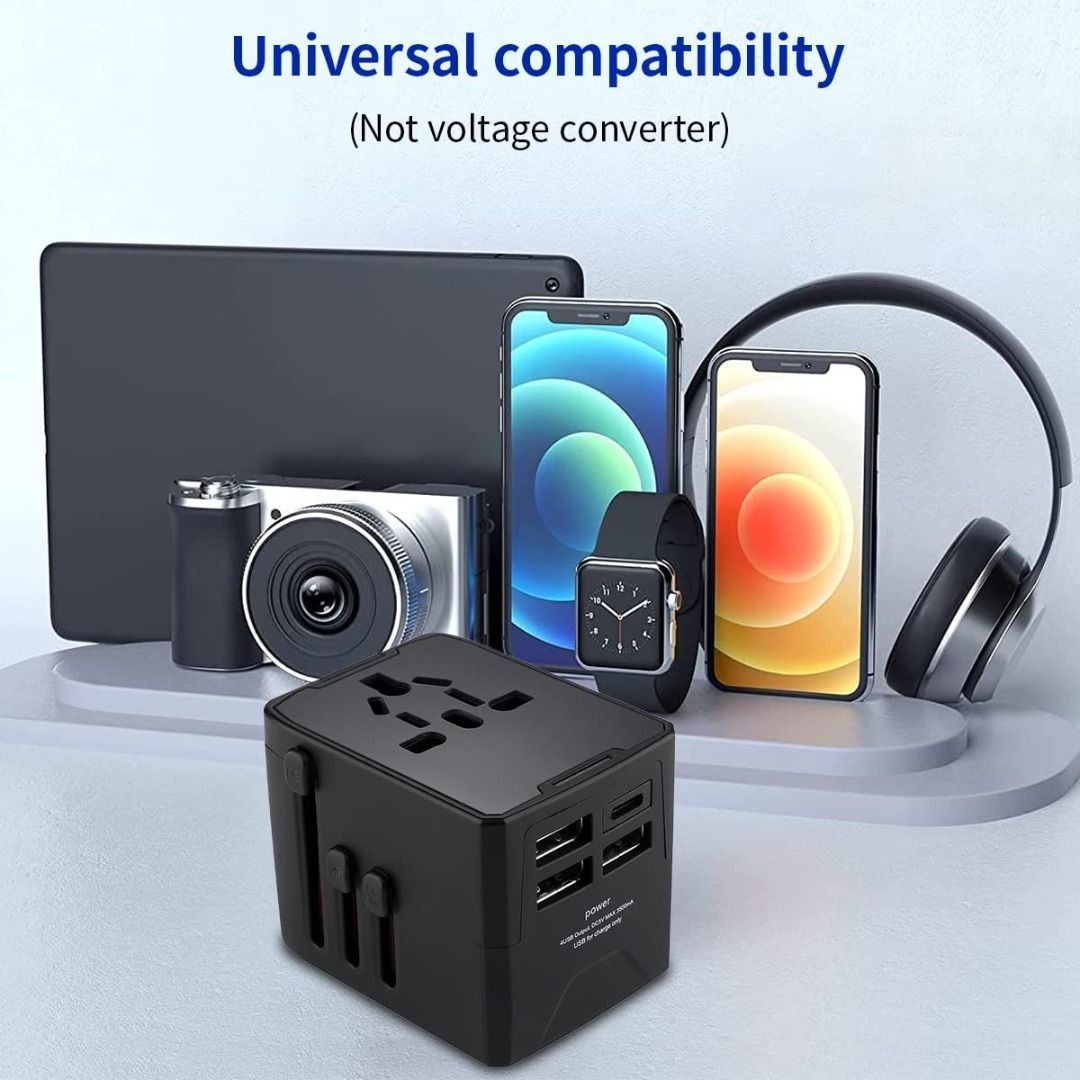 Travel Adaptor International All in One, Universal Charger Ac Plug