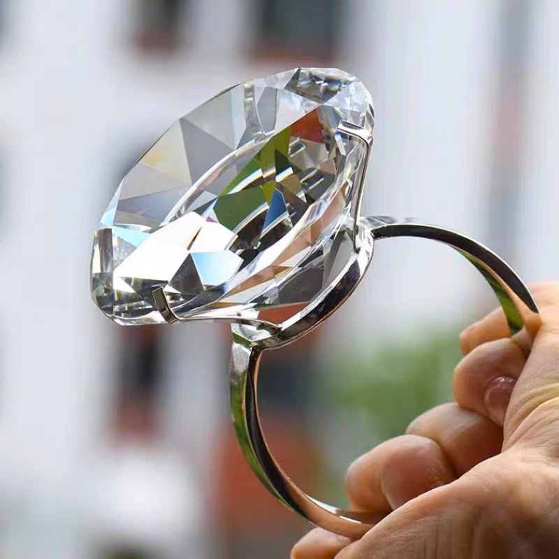 Giant diamond cheap wedding ring