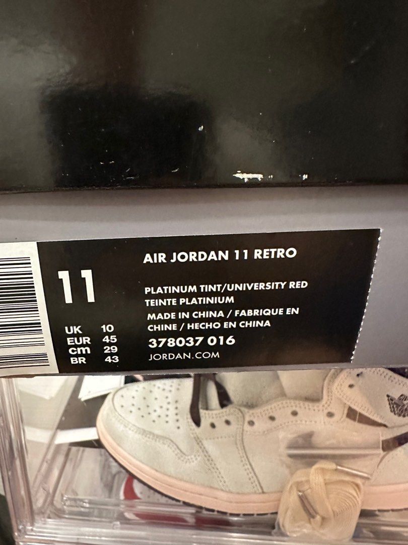Jordan 11 platinum 10 online
