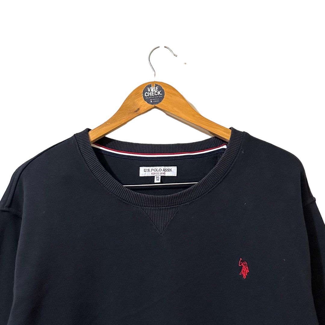 USPA Black Sweater, Men's Fashion, Tops u0026 Sets, Hoodies on Carousell