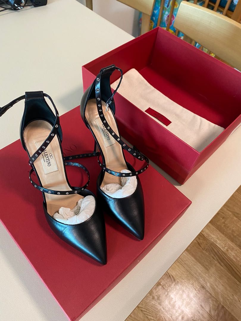 Valentino love cheap latch heels