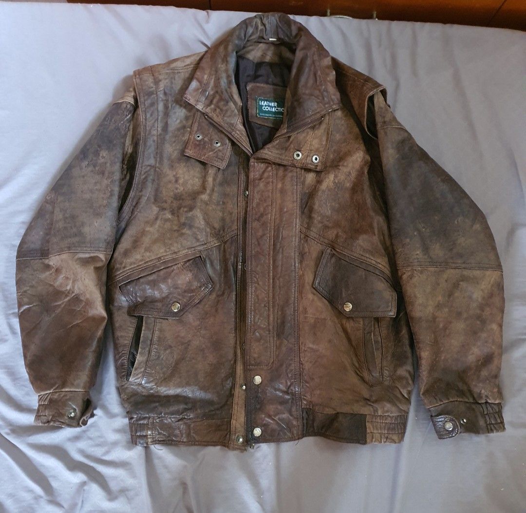 Very Soft Comfy Thick Genuine Leather Jacket Men s Fashion Coats