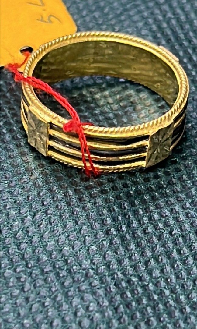 Fine Antique 14ct Gold & Elephant Hair Bracelet And Ring | #472260080