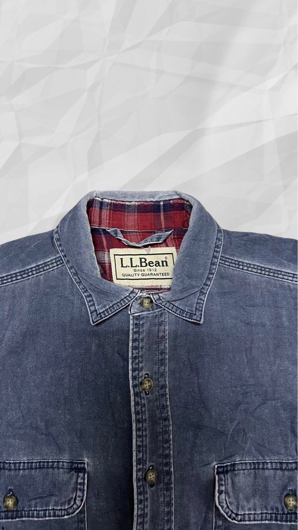 Ll bean denim shirt mens hotsell