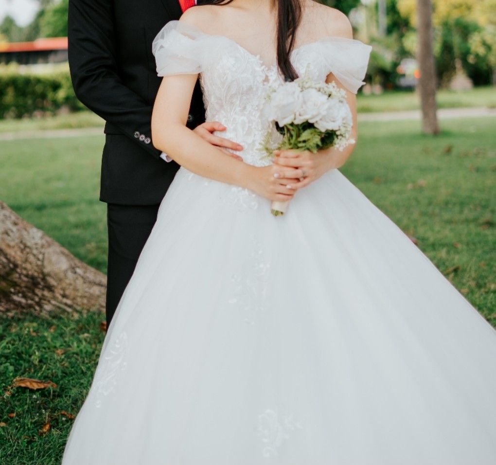 Wedding Gown Off Shoulder