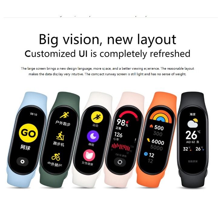 Nfc Xiaomi Mi Band 8 Smart Bracelet 8 Color 1.62 Amoled Screen