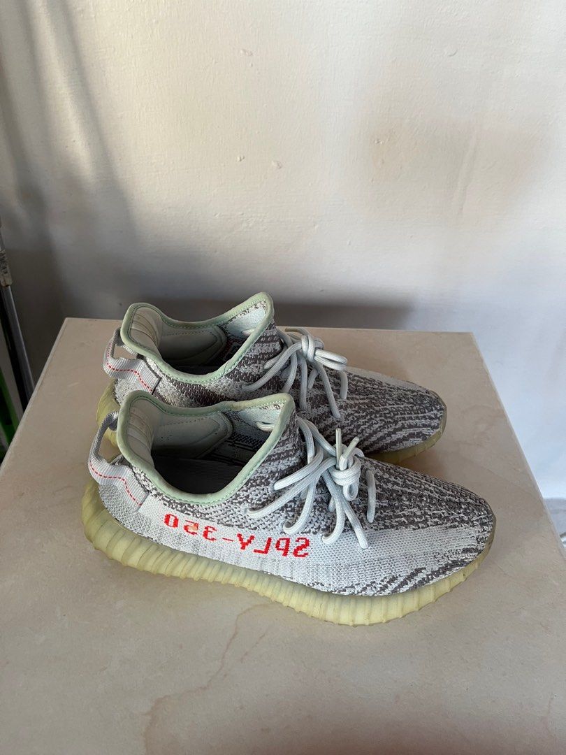 Yeezy Boost 350 V2 Blue Tint Size Us8/Uk7.5, Men'S Fashion, Footwear,  Sneakers On Carousell