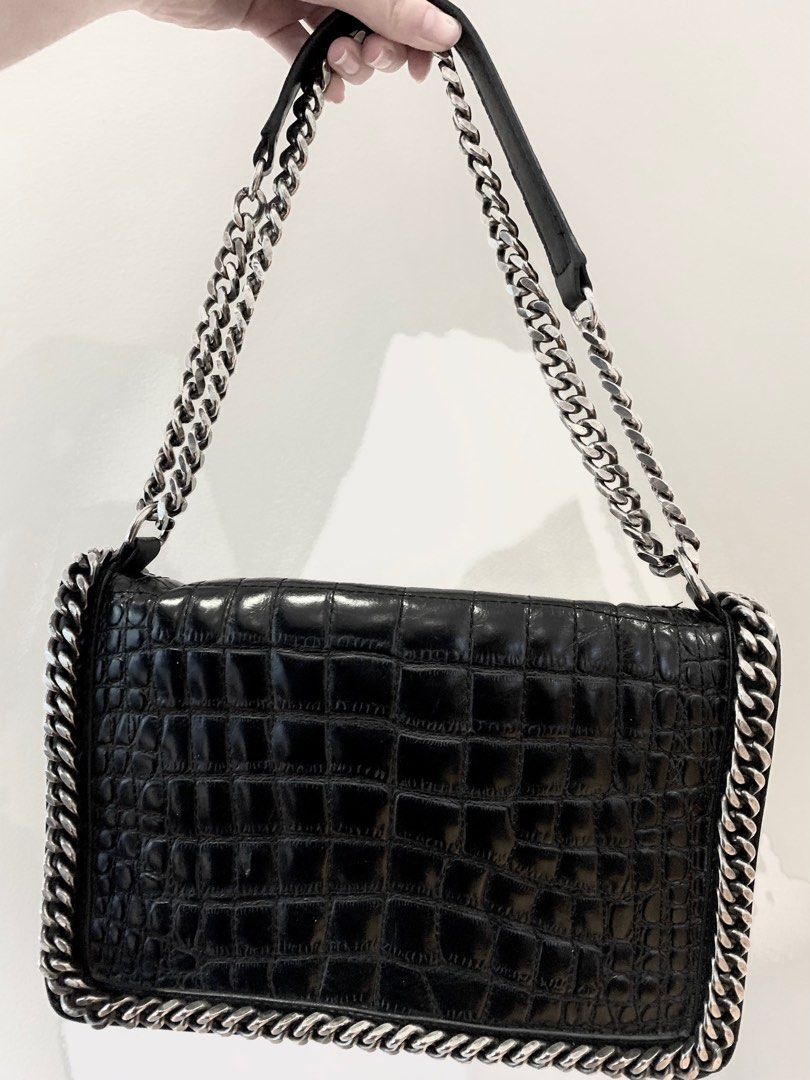 Zara croc chain bag hotsell