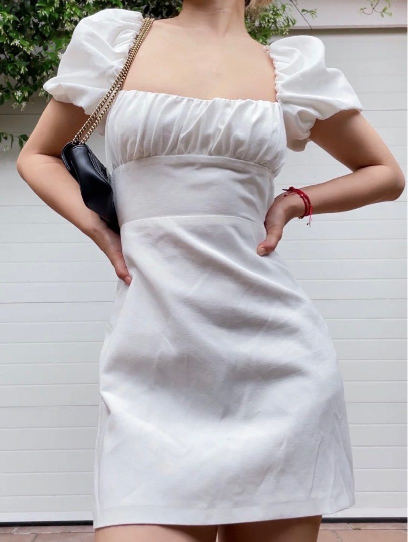 All white short dress online