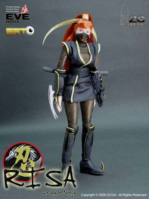 ZC GIRL 1/6 EVE BODY ERT - RISA DRAGON NINJA C/W DRAGON HEAD, Hobbies ...