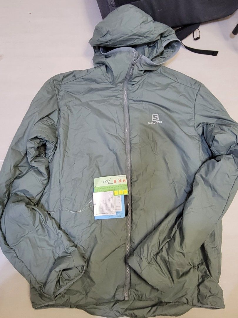 原價1400）Salomon Outrack Insulated Hoodie 輕身保溫褸M size, 運動