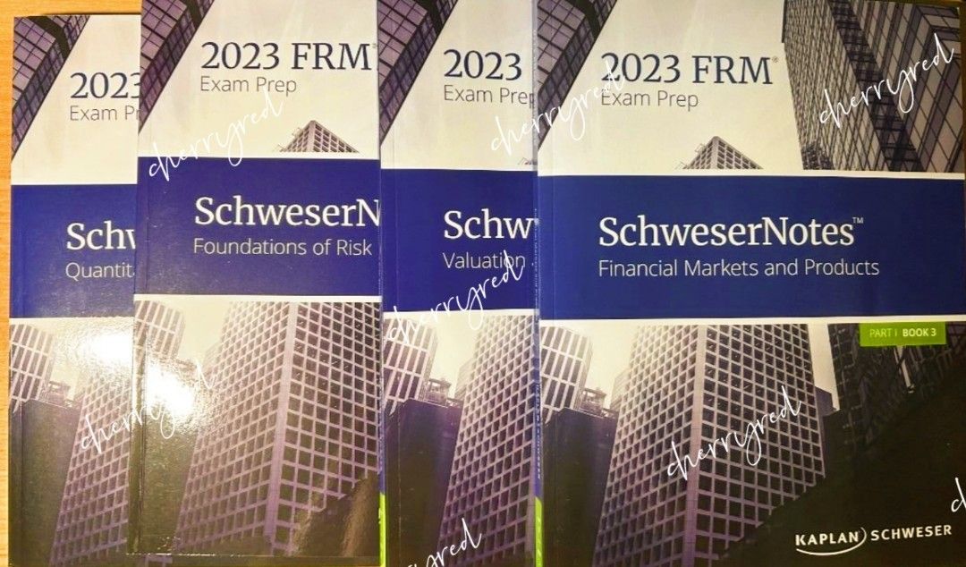 2023 FRM Part 1 / 2 Kaplan Schweser Notes Practice mocks exams 