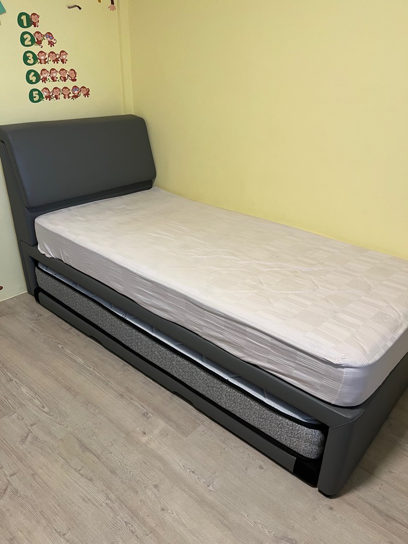 3in1 Single Folding Pull Out Bed Frame with Mattress included
