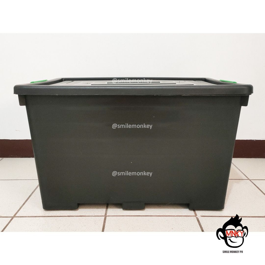 90L Plastic Storage Box 70 x 52 x 44cm on Carousell