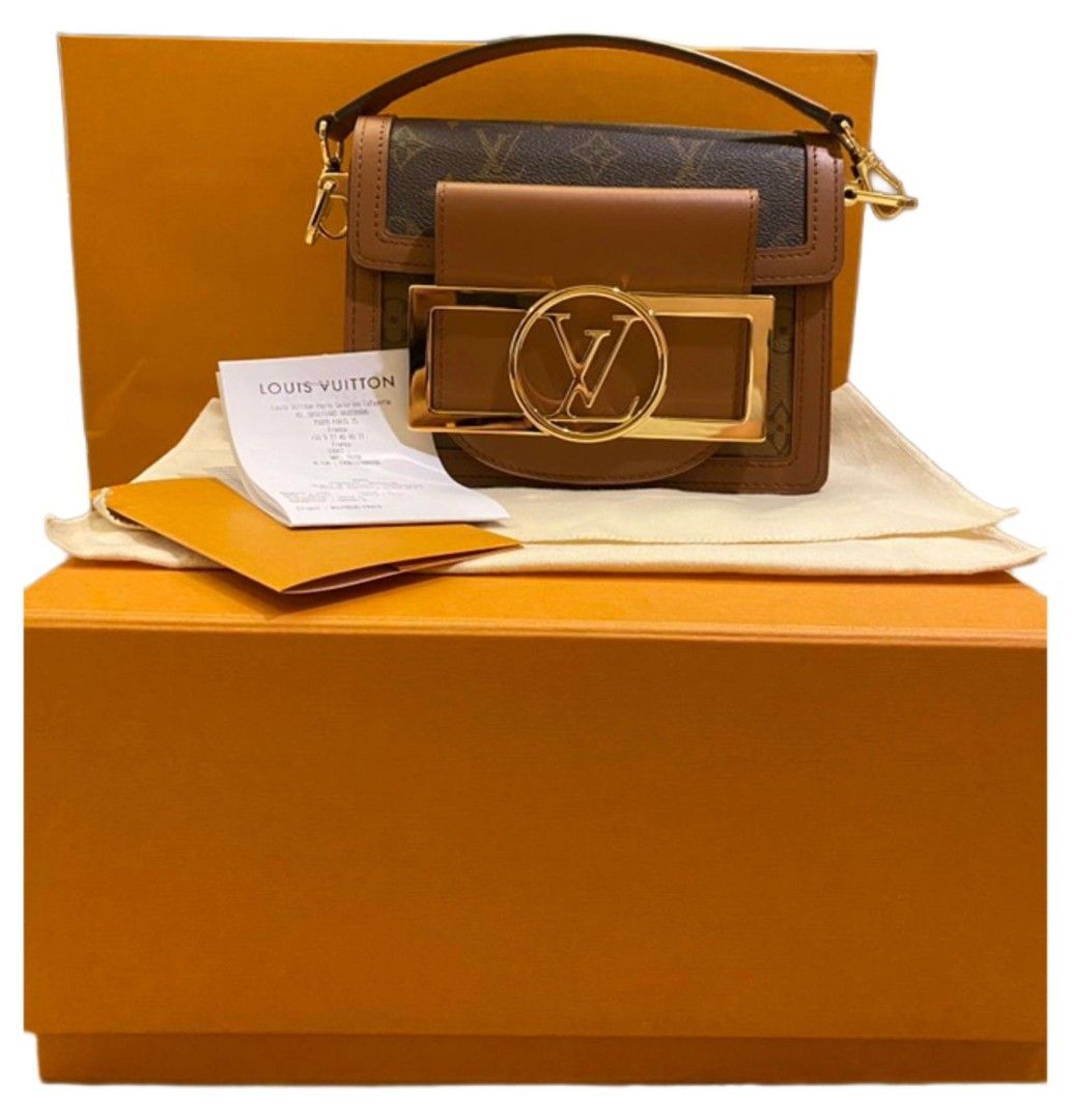 Dauphine Mini Lock XL Bag - Luxury Other Monogram Canvas Brown