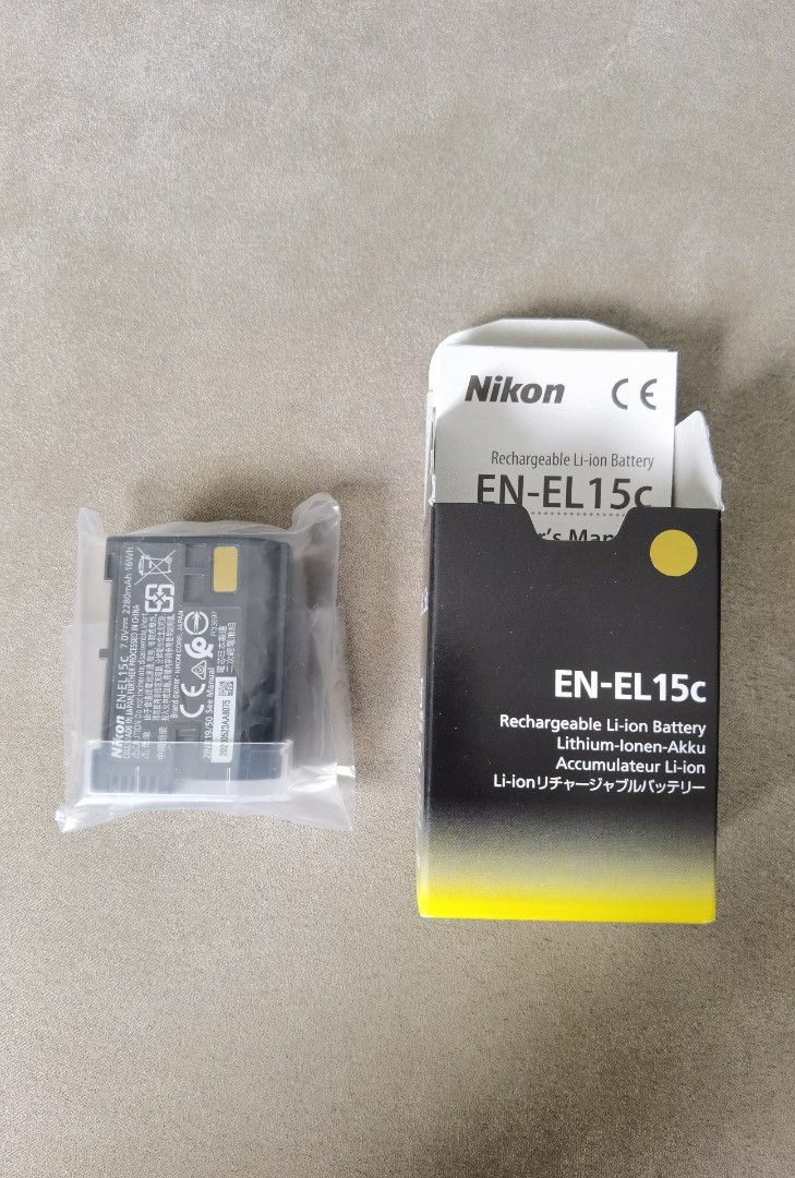 全新Nikon EL15C 電池Z5 Z6 Z7 Z6ii Z7ii, 攝影器材, 相機- Carousell