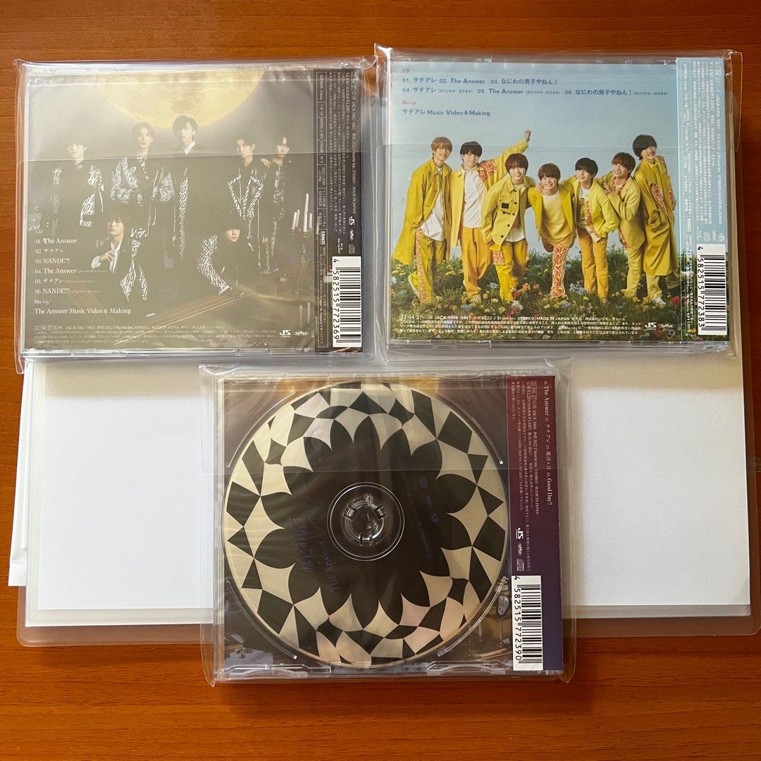 The Answer サチアレ　なにわ男子　2ndシングル　CD