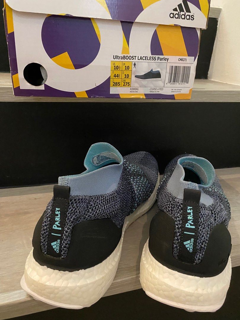 Adidas ultra boost clearance laceless parley shoes