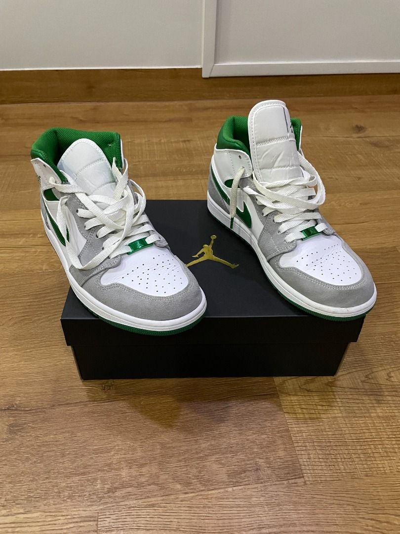 Air jordan 1 mid se grey on sale