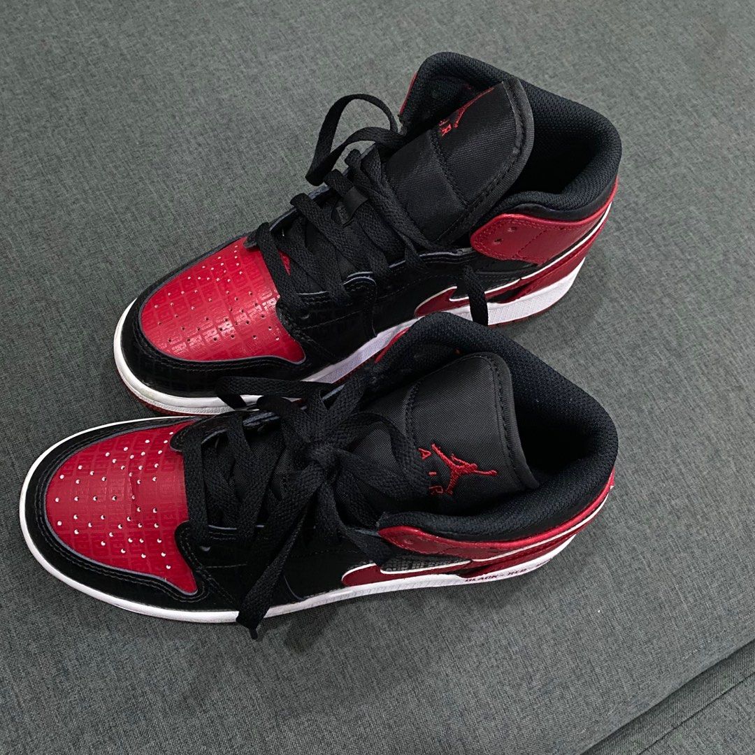 air jordan black red