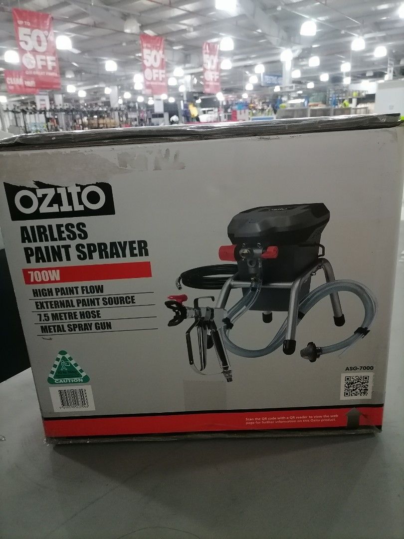 Airless paint spray 700w Ozito, Furniture & Home Living, Cleaning