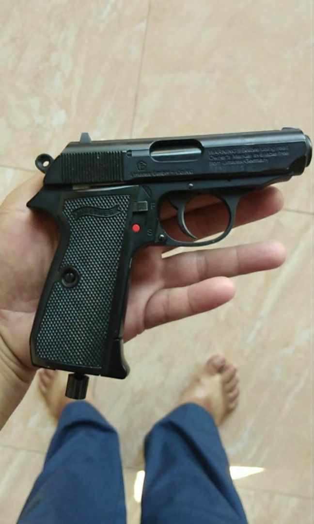 Airsoft gun airgun walther waffenfabrik,model ppk/s cal.4,5 mn/177 bb