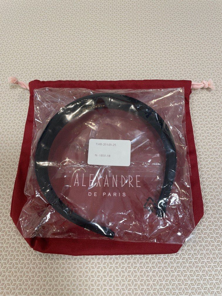 Alexandre de Paris Faustine Silk Satin Headband 經典頭箍, 名牌