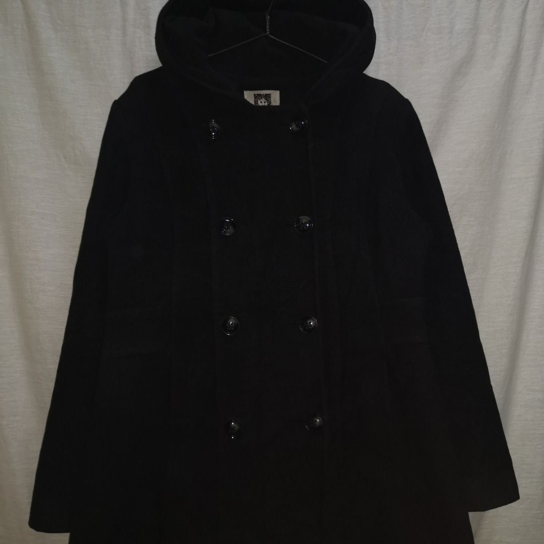 Anne klein hooded maxi coat store