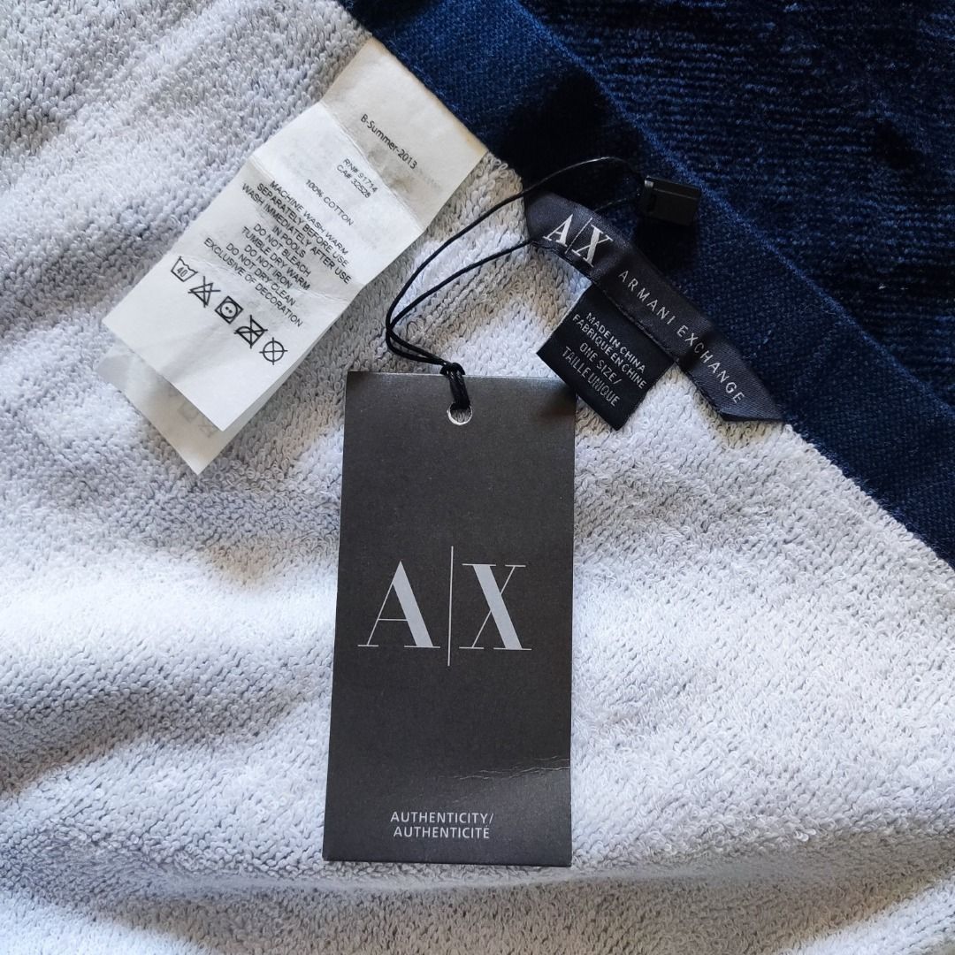 Armani Exchange New York Milan Beach Towel