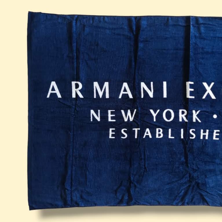 Armani Exchange New York Milan Beach Towel