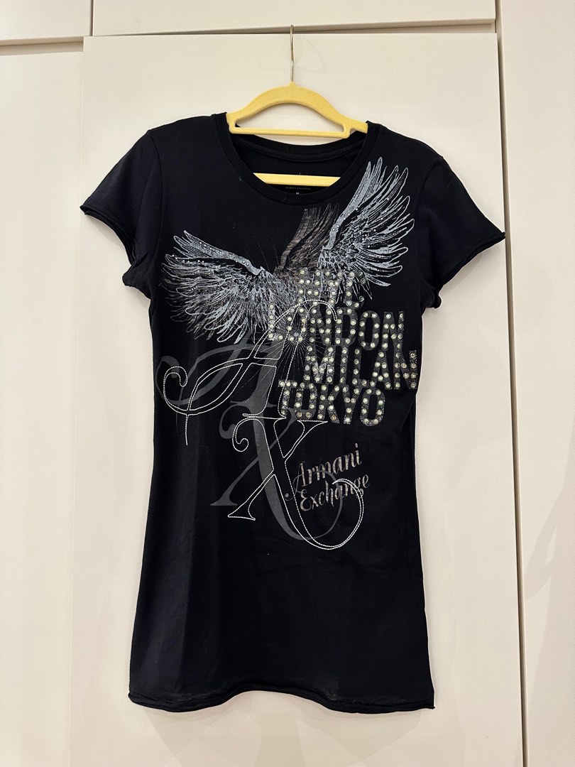 Armani exchange wings t shirt cheap