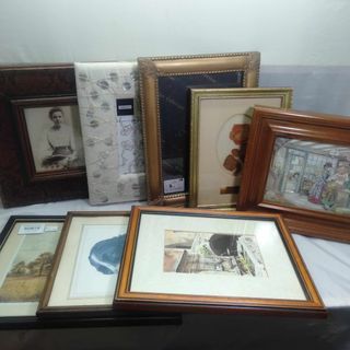 assorted picture frame wall decor from UK