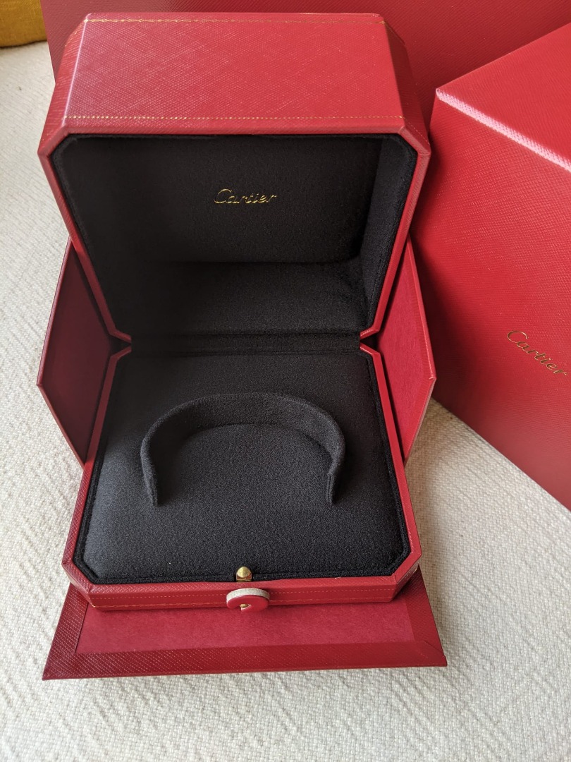 Authentic Cartier Brand New Stiff Bracelet box for rigid bracelet Women s Fashion Jewelry Organisers Accessory holder box organizers on Carousell
