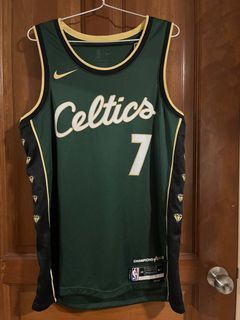 Nike Men's Boston Celtics Jaylen Brown #7 T-Shirt, XXL, White