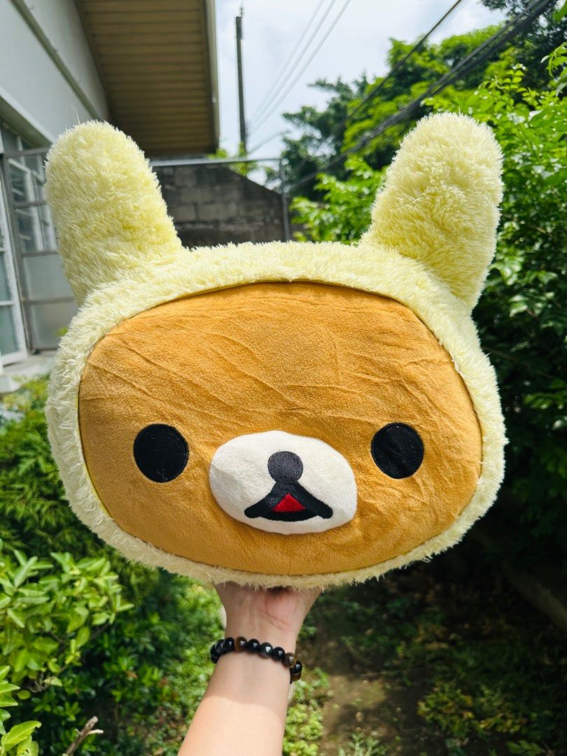 Authentic San X Rilakkuma Head Bulky Plush (Category: Plushies & Soft Toys) located in Marikina City. Submitted by cadencelane (Listing ID 1240227119, Image 1). Description: Authentic Big and bulky Washed and sanitized already Very cute in actual Shipping available nationwide .