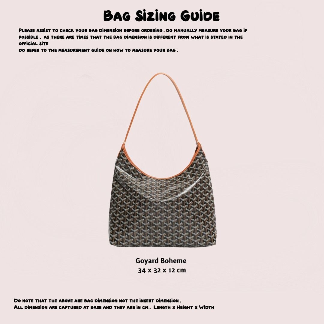 All-in-One style felt bag organizer for Boheme Hobo