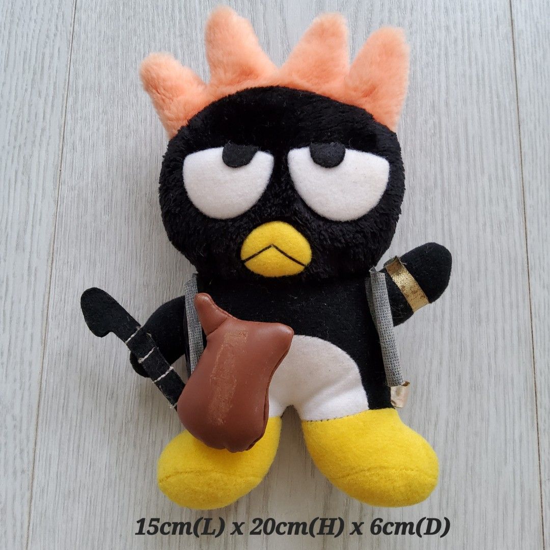 Black Bird Bad Badtz Maru with Guitar Sanrio Cartoon Character Plush