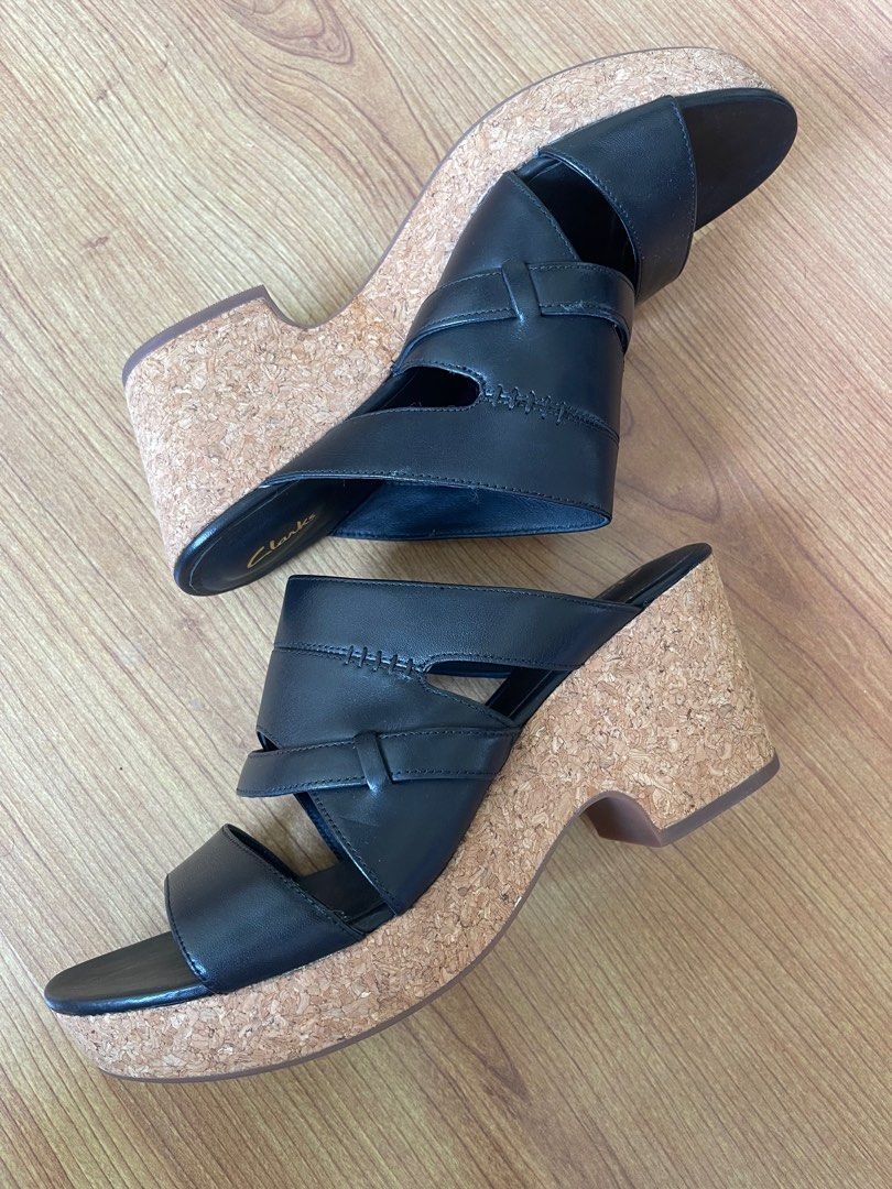 Clarks top platform sandals