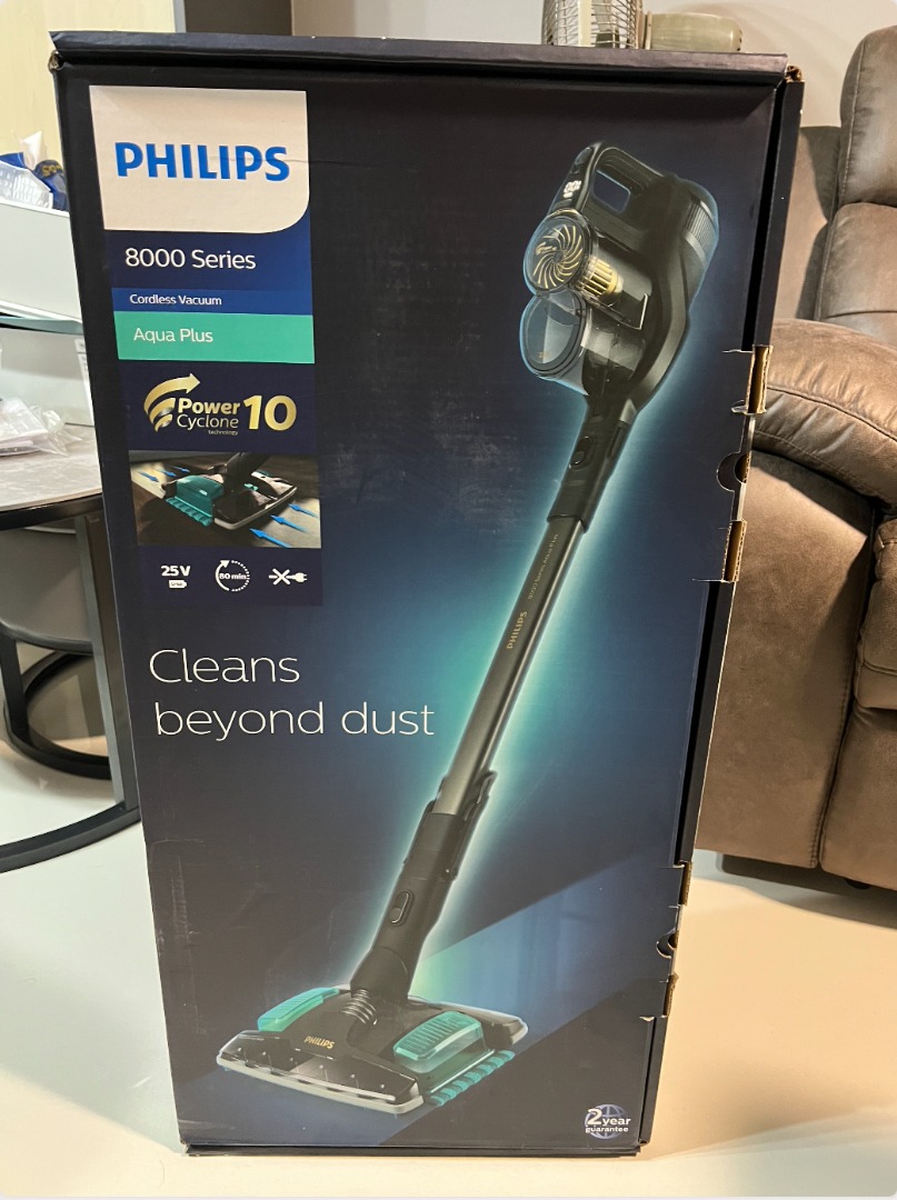 BNIB PHILIPS Aqua Plus Cordless Vacuum 8000 Series XC8349 01 TV 