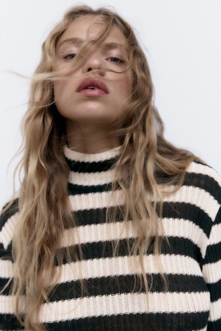 Blonde jumper zara hot sale