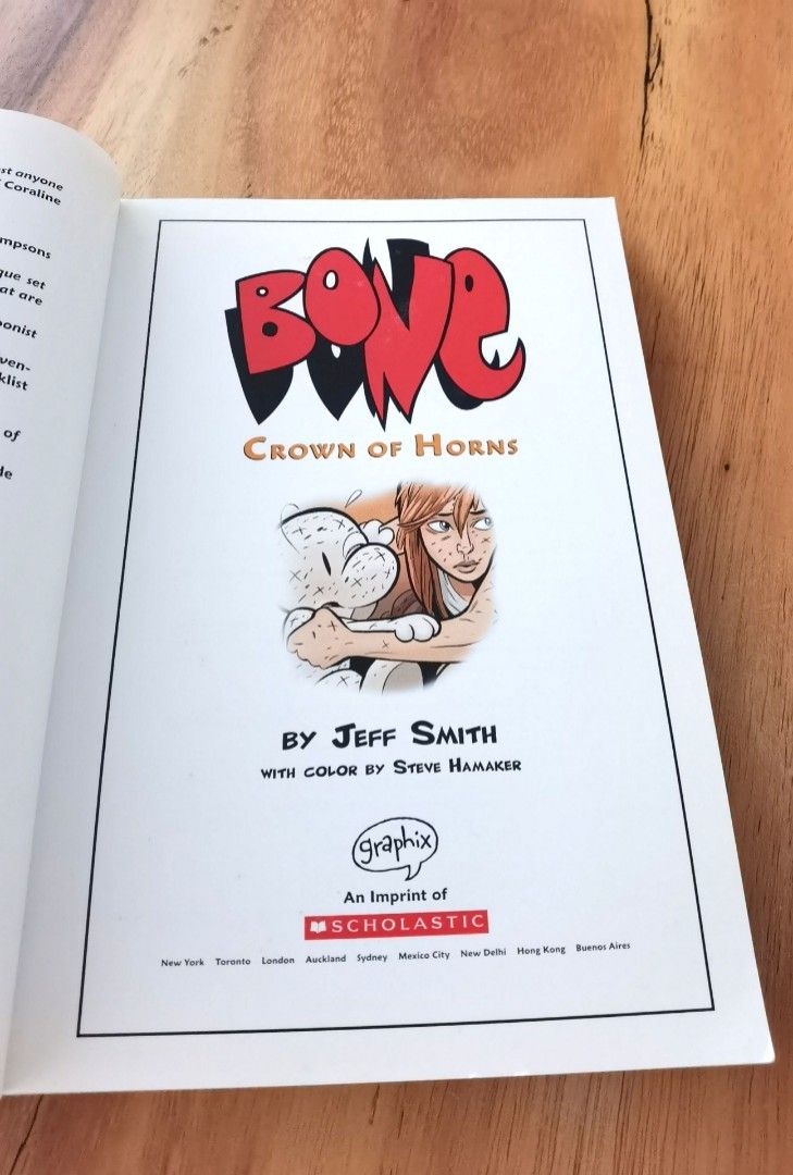 Bone Crown Of Horns Comic Graphic Novel Fantasy Book By Jeff Smith
