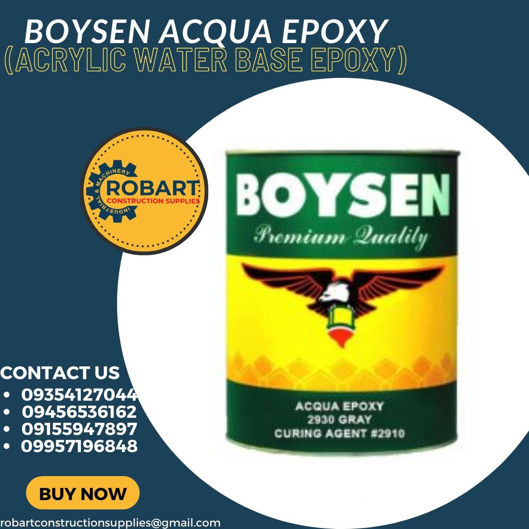 BOYSEN ACQUA EPOXY (ACRYLIC WATER BASE EPOXY), Commercial & Industrial