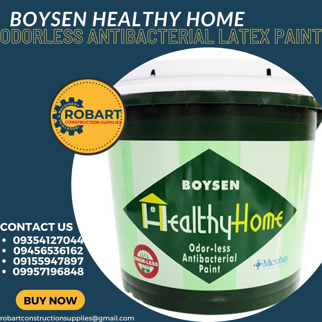 BOYSEN HEALTHY HOME ODORLESS ANTIBACTERIAL LATEX PAINT, Commercial