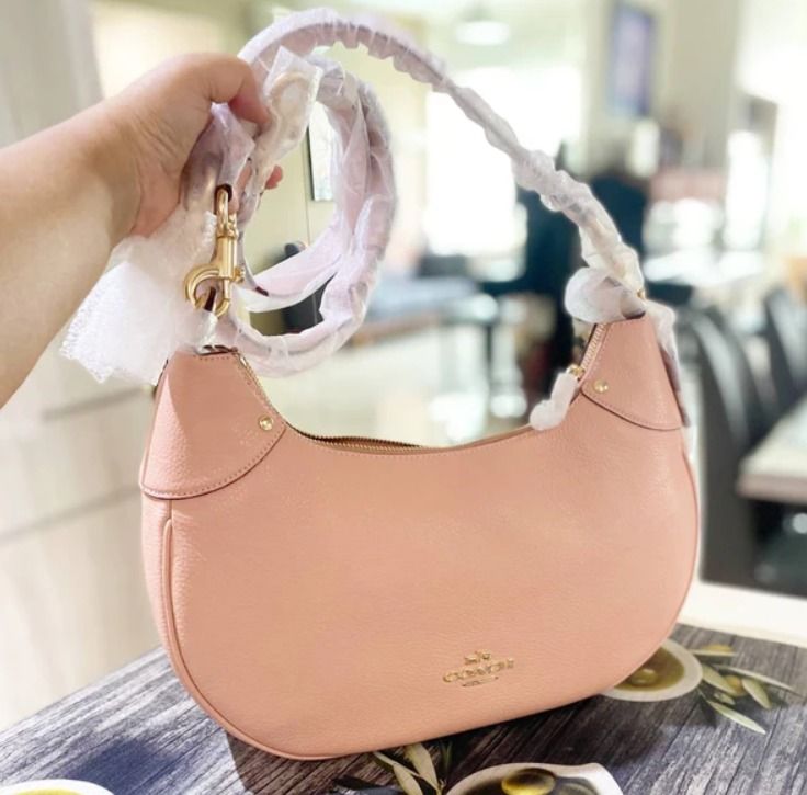 BRAND NEW AUTHENTIC INSTOCK COACH MARA HOBO BAG SHELL PINK CI790 FULL LEATHER