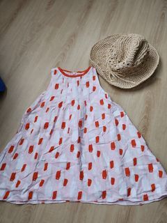 Brand new cotton on strawhat and poney dress