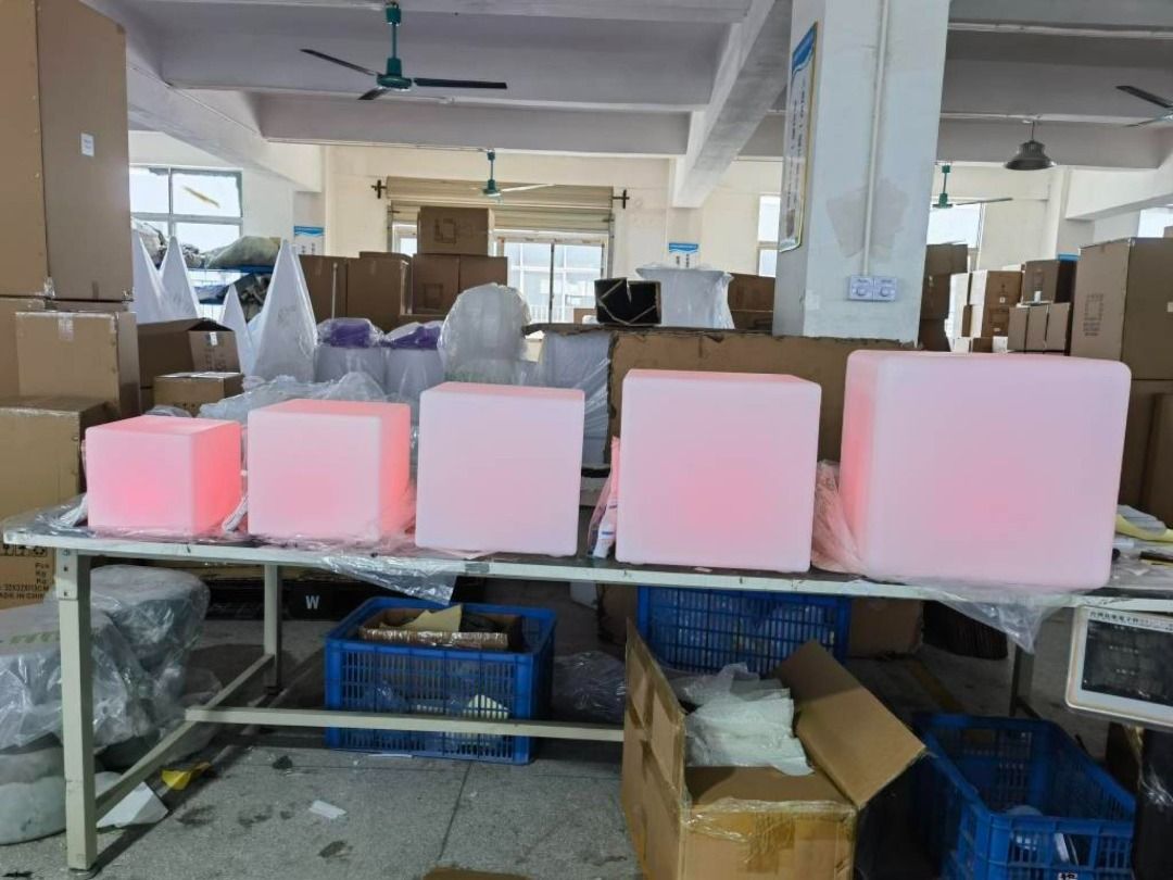 BRAND NEW LED TABLES AND CHAIRS (Category: Chairs) located in San Pablo. Submitted by abw4reyes (Listing ID 1240109939, Image 3). Description: LED TABLES AND CHAIRS PRICES: 20x20x20cm ₱2000/piece 25x25x25cm ₱3000/piece 30x30x30cm ₱3800/piece 35x35x35cm ₱4400/piece 40x40x40cm ₱4900/piece ✅LED CHAIR- Illuminated LED Furniture available in White Light and RGB LED ✅USE- Outdoor furniture specified for coastal, pool furniture, commercially rated for r
