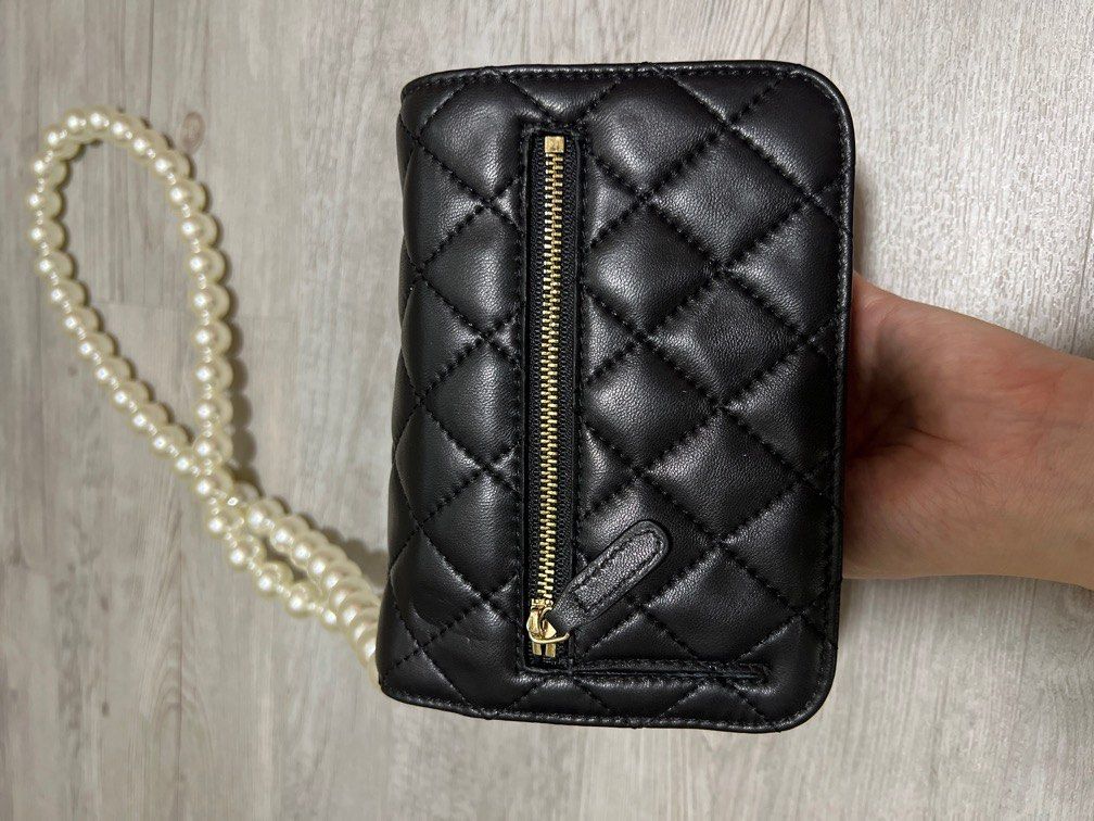 BRAND NEW PEARL CHAIN STRAP WALLET HANDPHONE BAG Women s