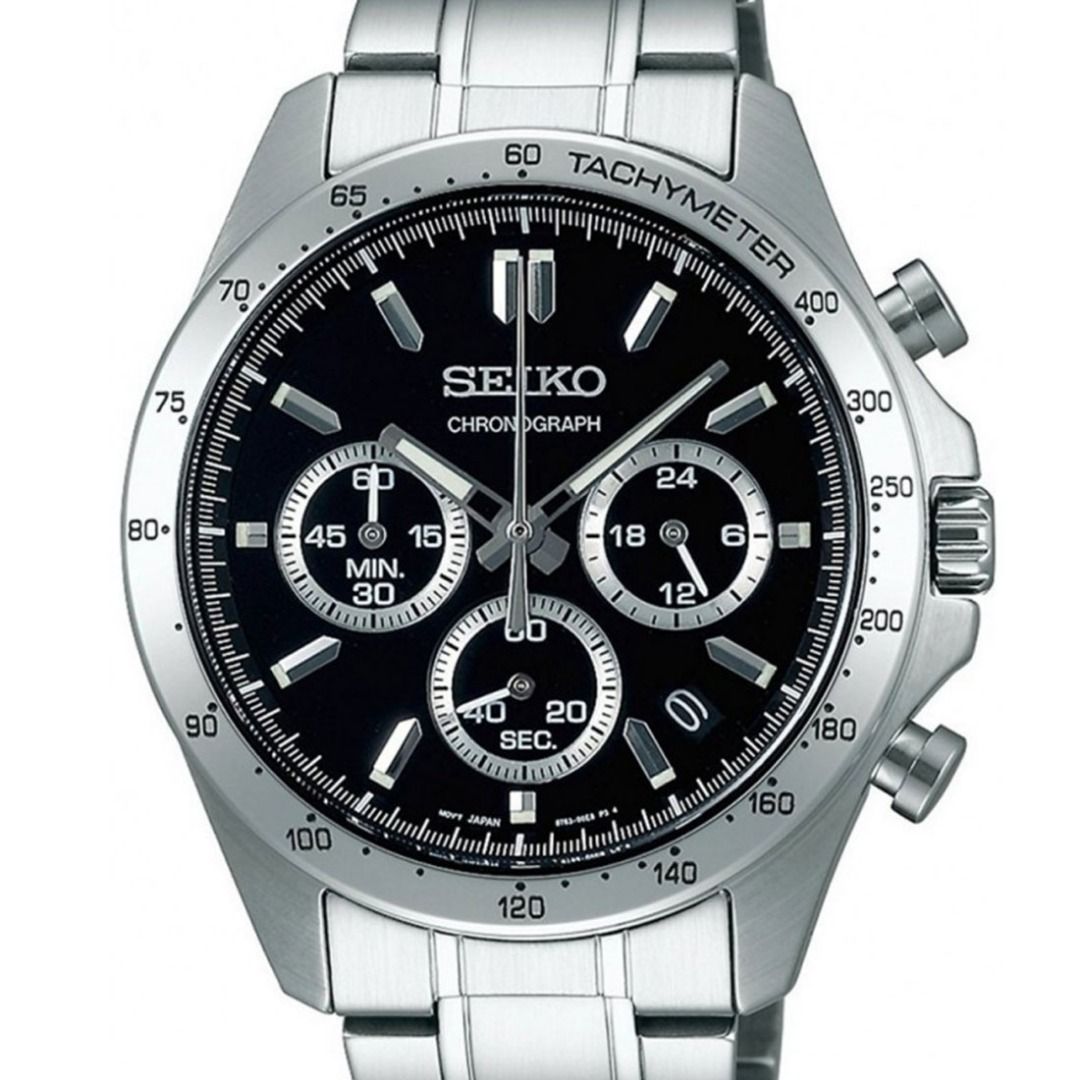 Brand New Seiko Spirit JDM Selection Chronograph Black Dial Quartz
