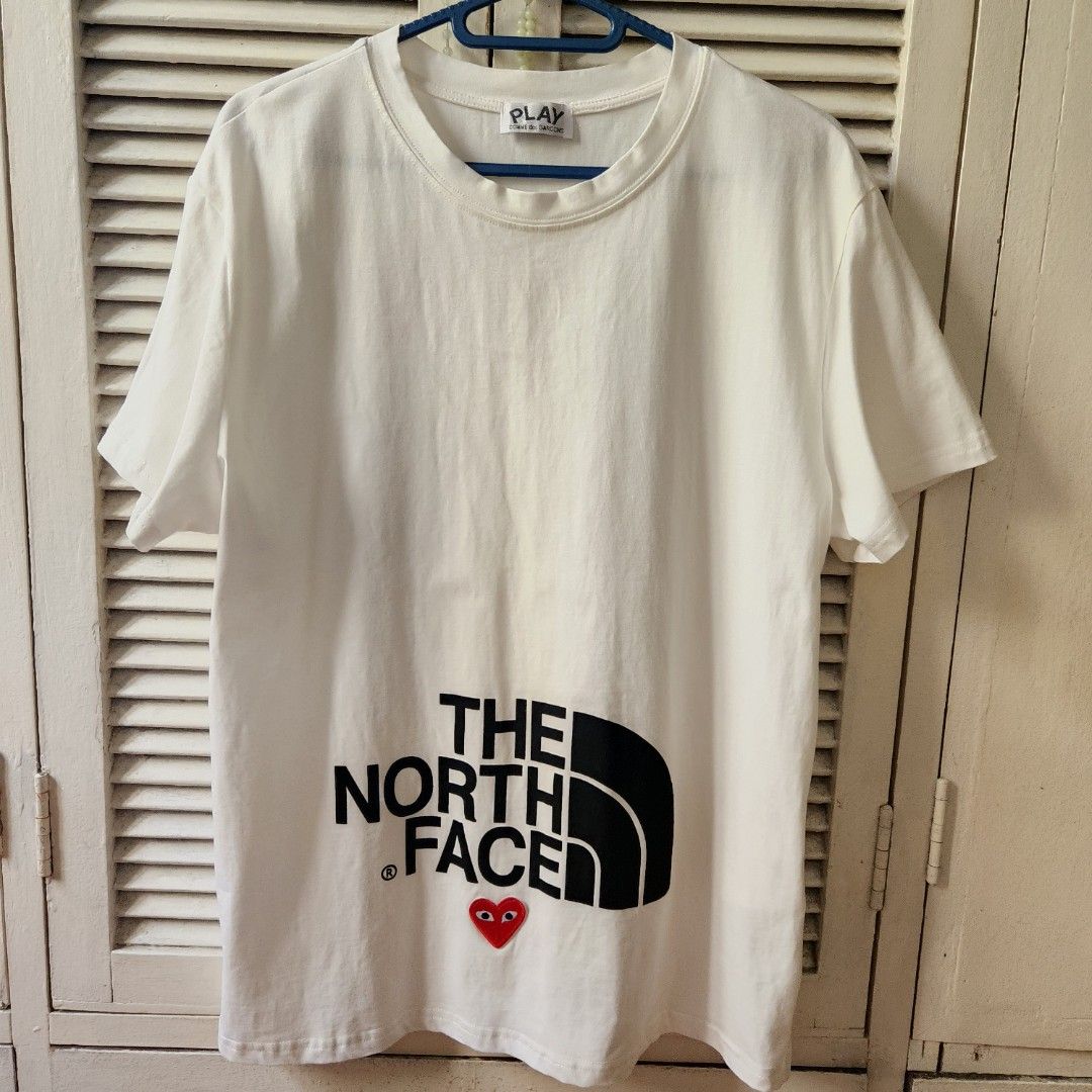 CDG x The North Face white shirt, Men's Fashion, Tops & Sets